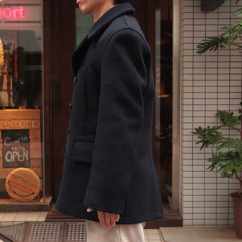 GLOVERALL /�������С�������CHURCHILL PEACOAT NAVY BLACKWATCH