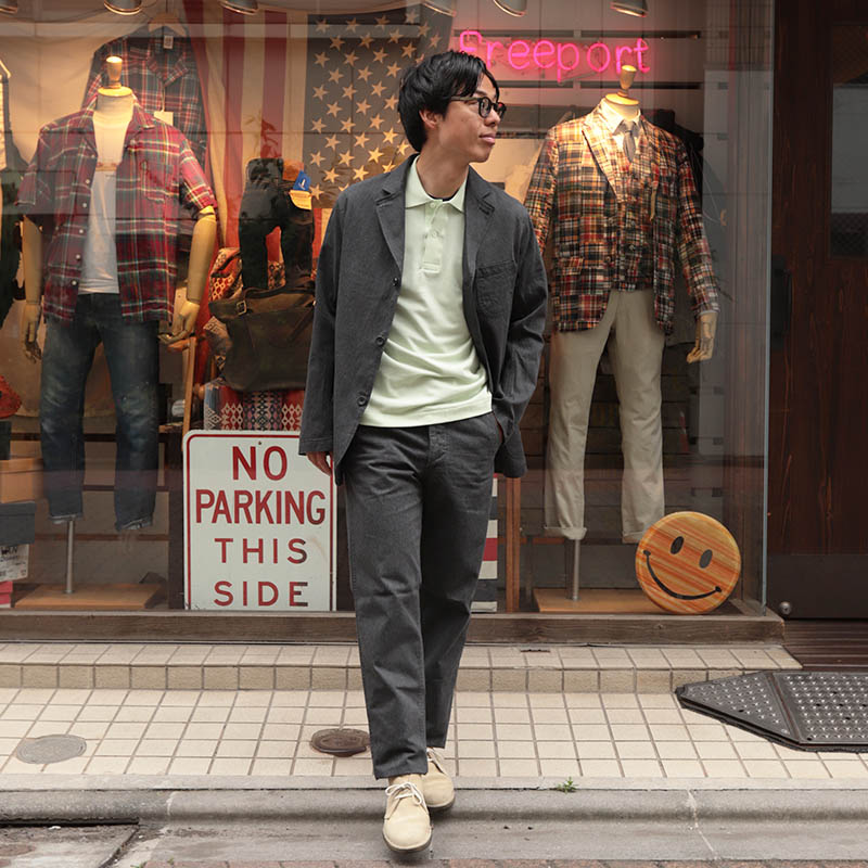 WORKERS/������� Officer Trousers Slim, Type2 Cotton Serge Grey