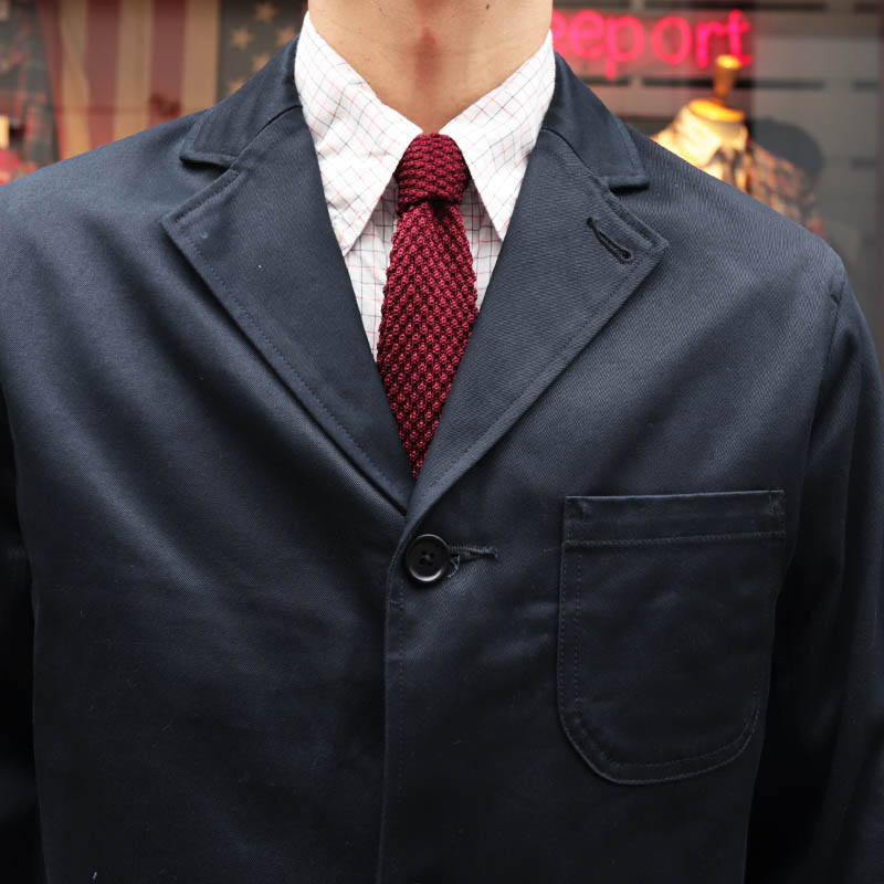 WORKERS/������� Lounge Jacket,UN Lining, Navy Chino