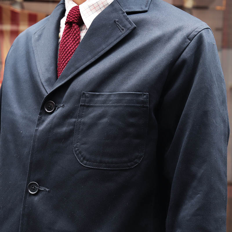 WORKERS/������� Lounge Jacket,UN Lining, Navy Chino