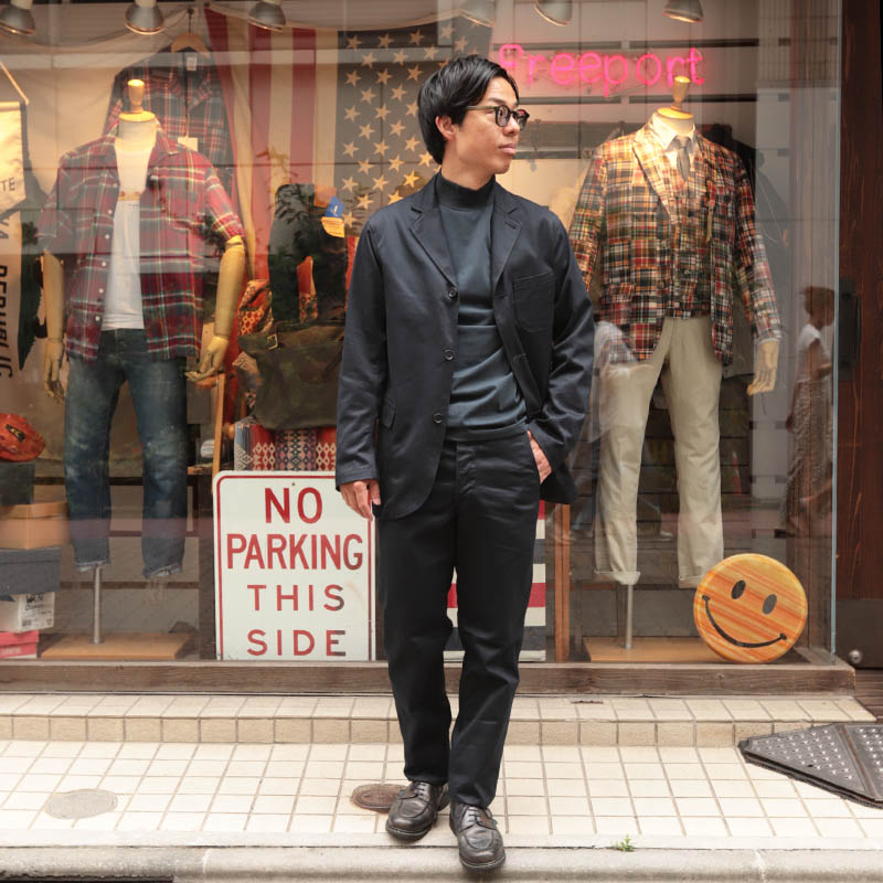 WORKERS/������� Lounge Jacket,UN Lining, Navy Chino