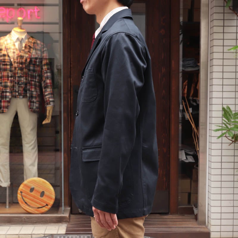 WORKERS/������� Lounge Jacket,UN Lining, Navy Chino