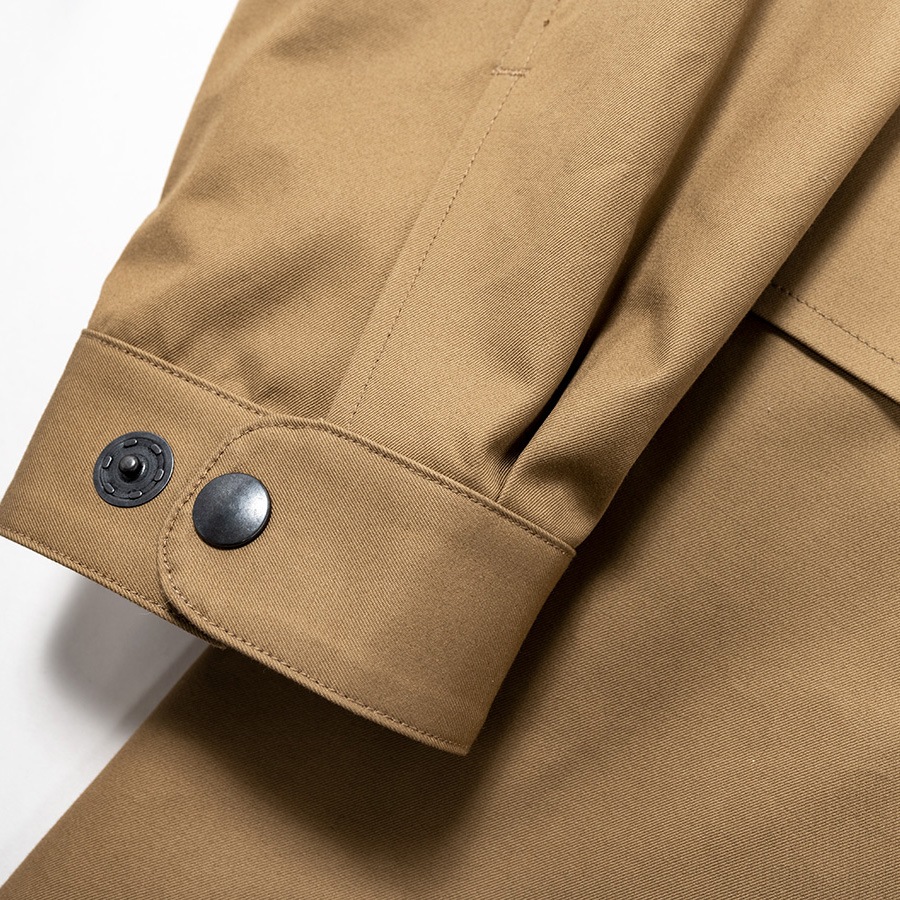 WORKERS/������� Moto Coat Beige Heavy Ventile
