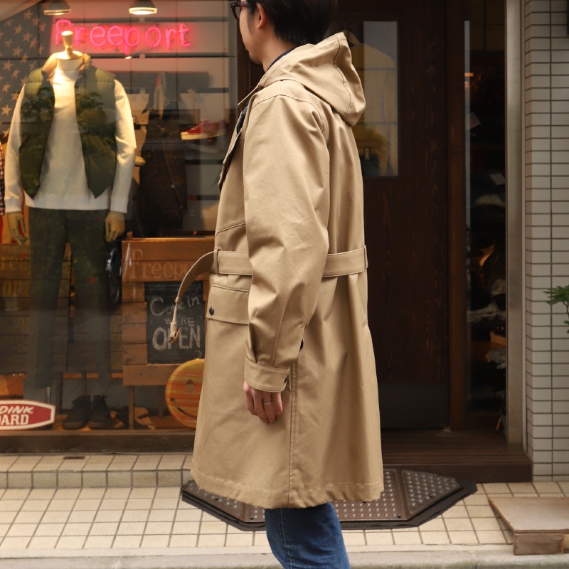 WORKERS/������� Moto Coat Beige Heavy Ventile