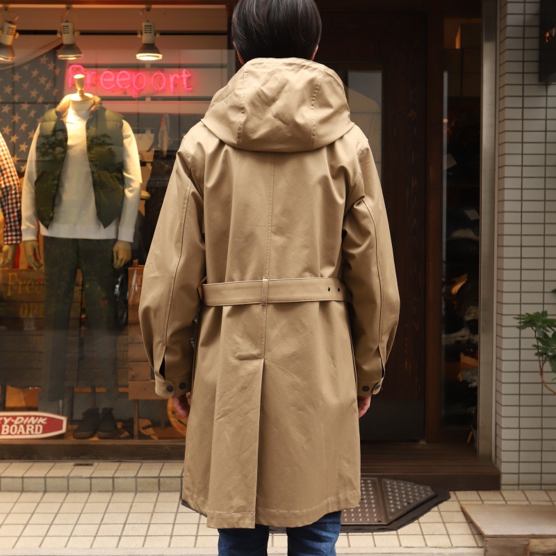 WORKERS/������� Moto Coat Beige Heavy Ventile