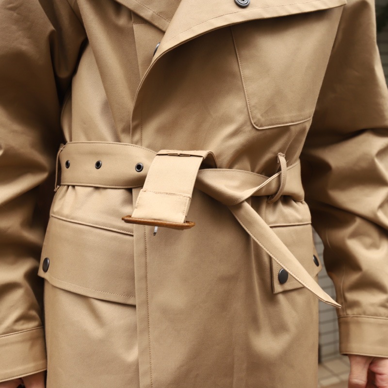 WORKERS/������� Moto Coat Beige Heavy Ventile