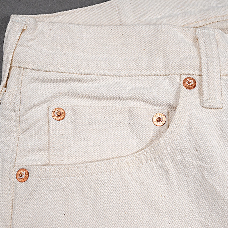 WORKERS/������� Lot 801 Straight Denim White �ۥ磻�ȥǥ˥�