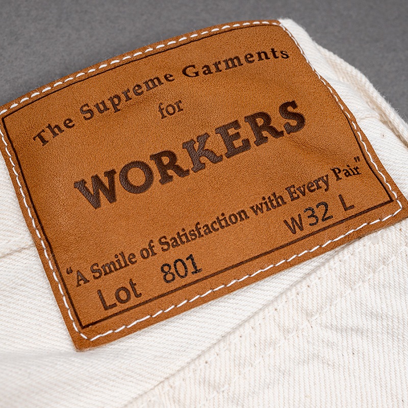 WORKERS/������� Lot 801 Straight Denim White �ۥ磻�ȥǥ˥�