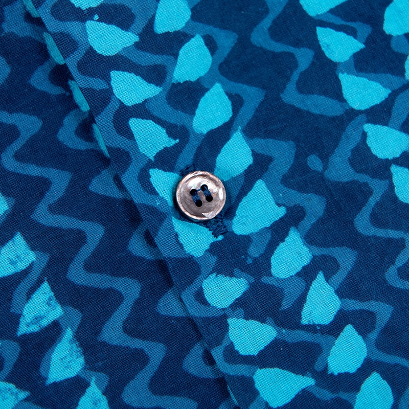 WORKRES Open Collar Shirt Print