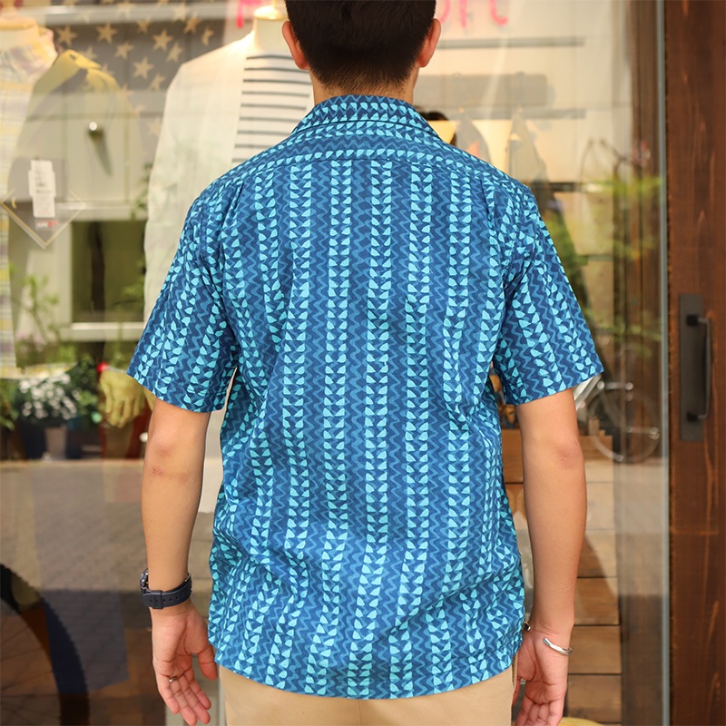 WORKRES Open Collar Shirt Print