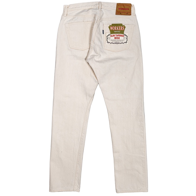 WORKERS/ Lot 802 Slim Tapered Denim White ۥ磻ȥǥ˥