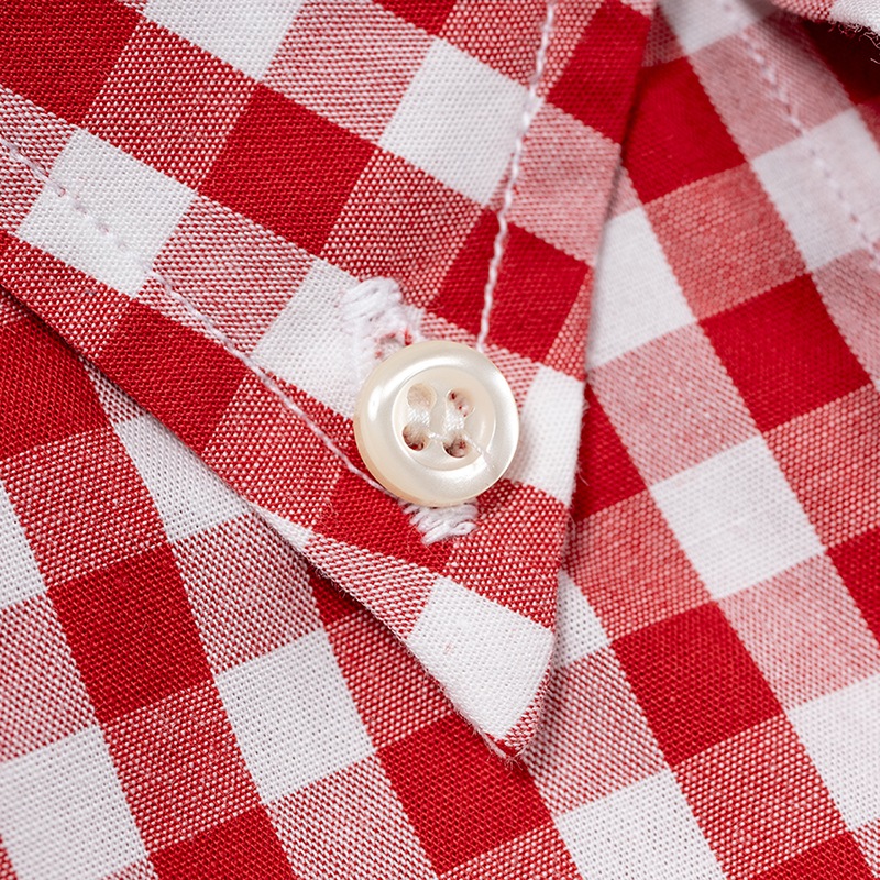 WORKERS/ Modified BD, Red Gingham Poplin