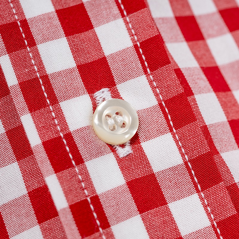 WORKERS/ Modified BD, Red Gingham Poplin