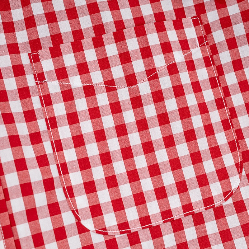 WORKERS/ Modified BD, Red Gingham Poplin