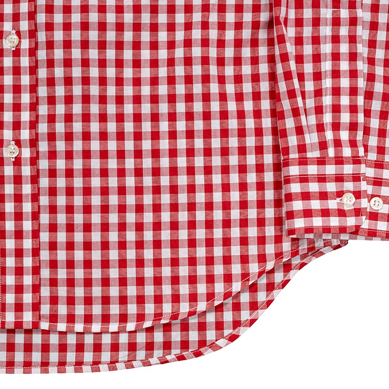WORKERS/ Modified BD, Red Gingham Poplin