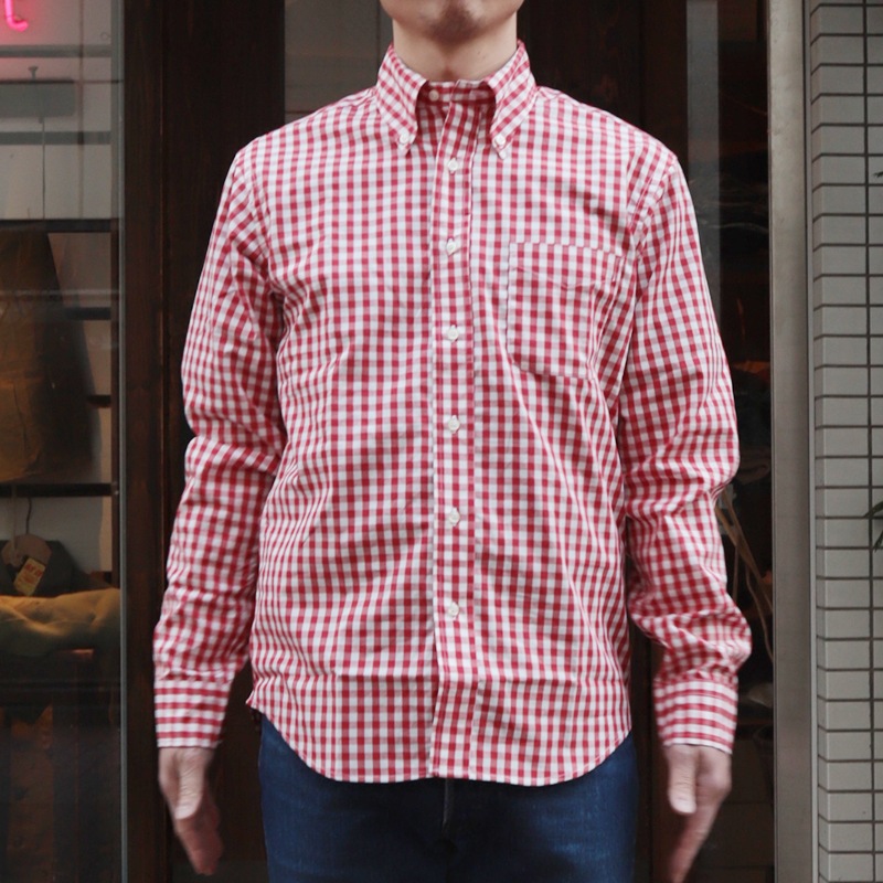 WORKERS/ Modified BD, Red Gingham Poplin