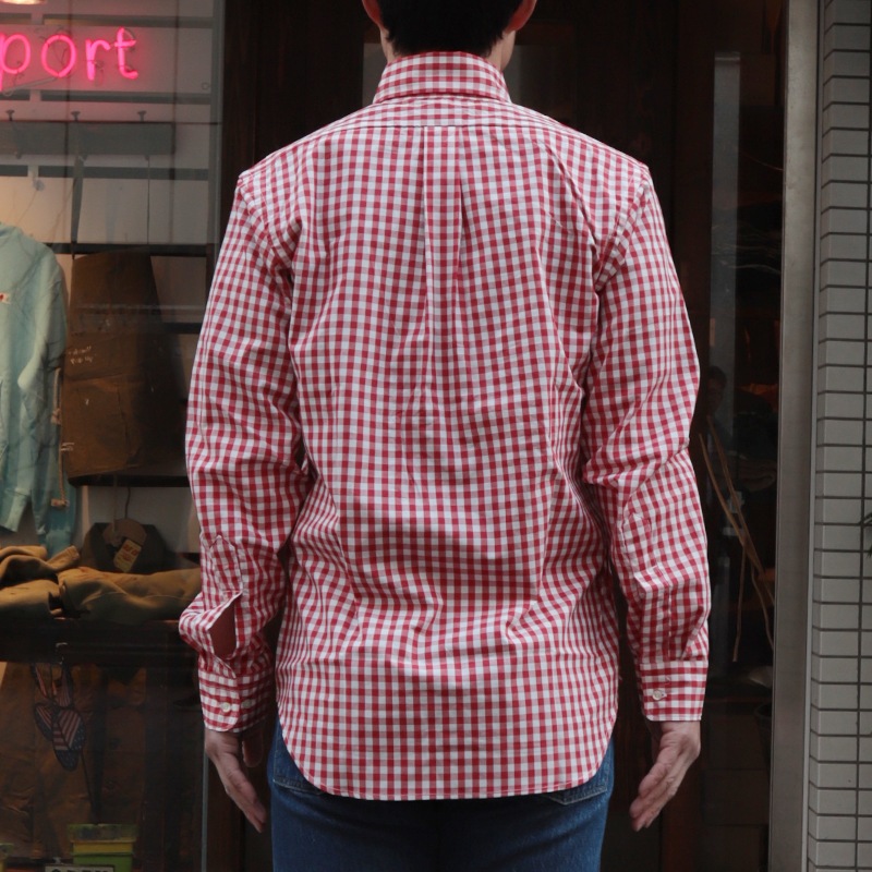 WORKERS/ Modified BD, Red Gingham Poplin