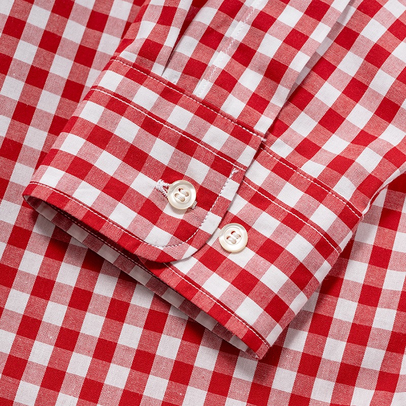 WORKERS/ Modified BD, Red Gingham Poplin