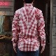 WORKERS/ Modified BD, Red Gingham Poplin