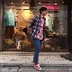 WORKERS/ Modified BD, Red Gingham Poplin