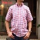 SOUTIENCOL RE-MAKE POLO -H CANCLINI LINEN RED  CHECK/���ƥ����󥳥� ��ᥤ���ݥ� �ϡ��ե��꡼��