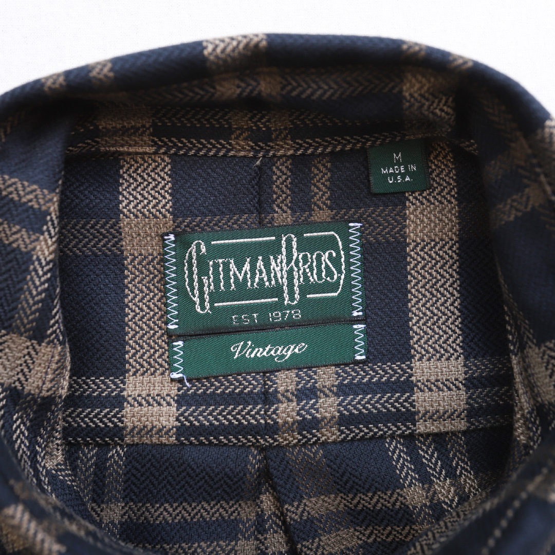 GITMAN VINTAGE/���åȥޥ������ơ��� Herringbone Check WORK SHIRTS