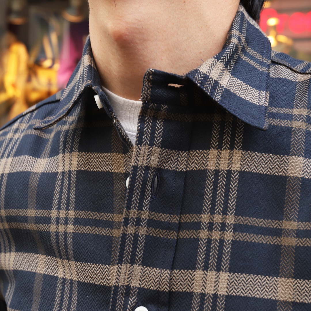 GITMAN VINTAGE/���åȥޥ������ơ��� Herringbone Check WORK SHIRTS