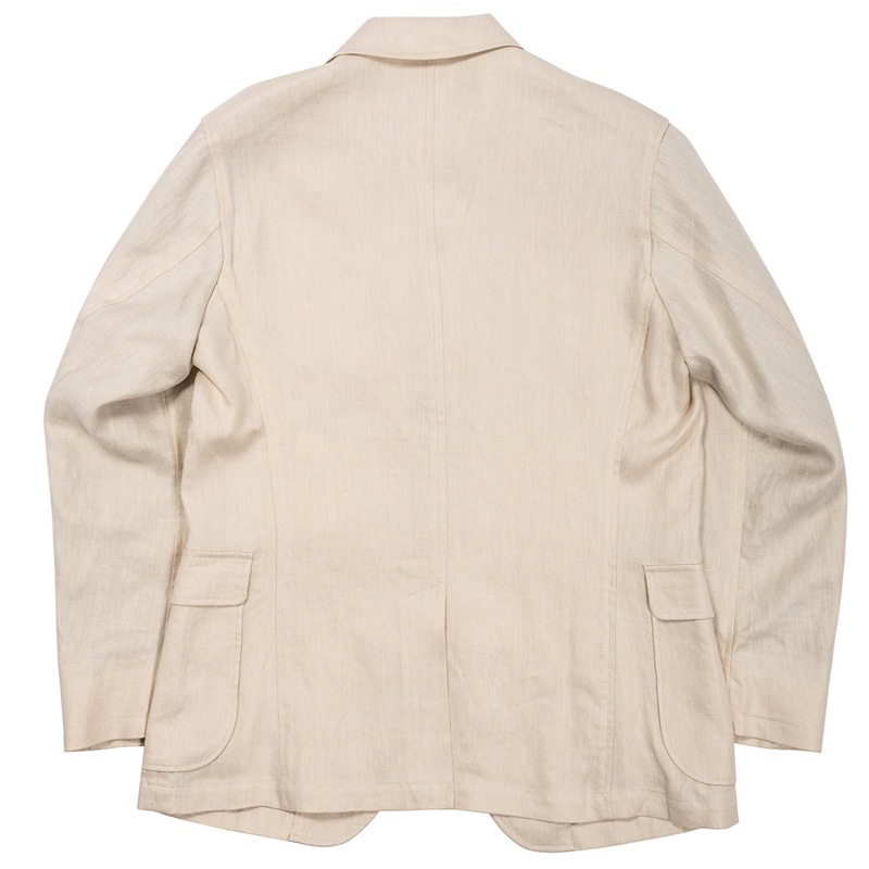 WOREKRS/  IVY BLAZER French Linen Herringbone, Ecru