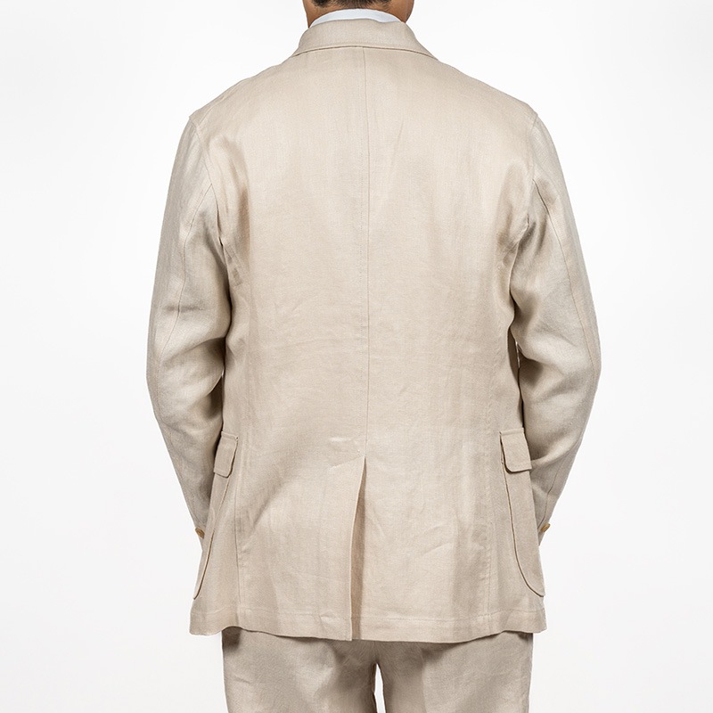 WOREKRS/  IVY BLAZER French Linen Herringbone, Ecru