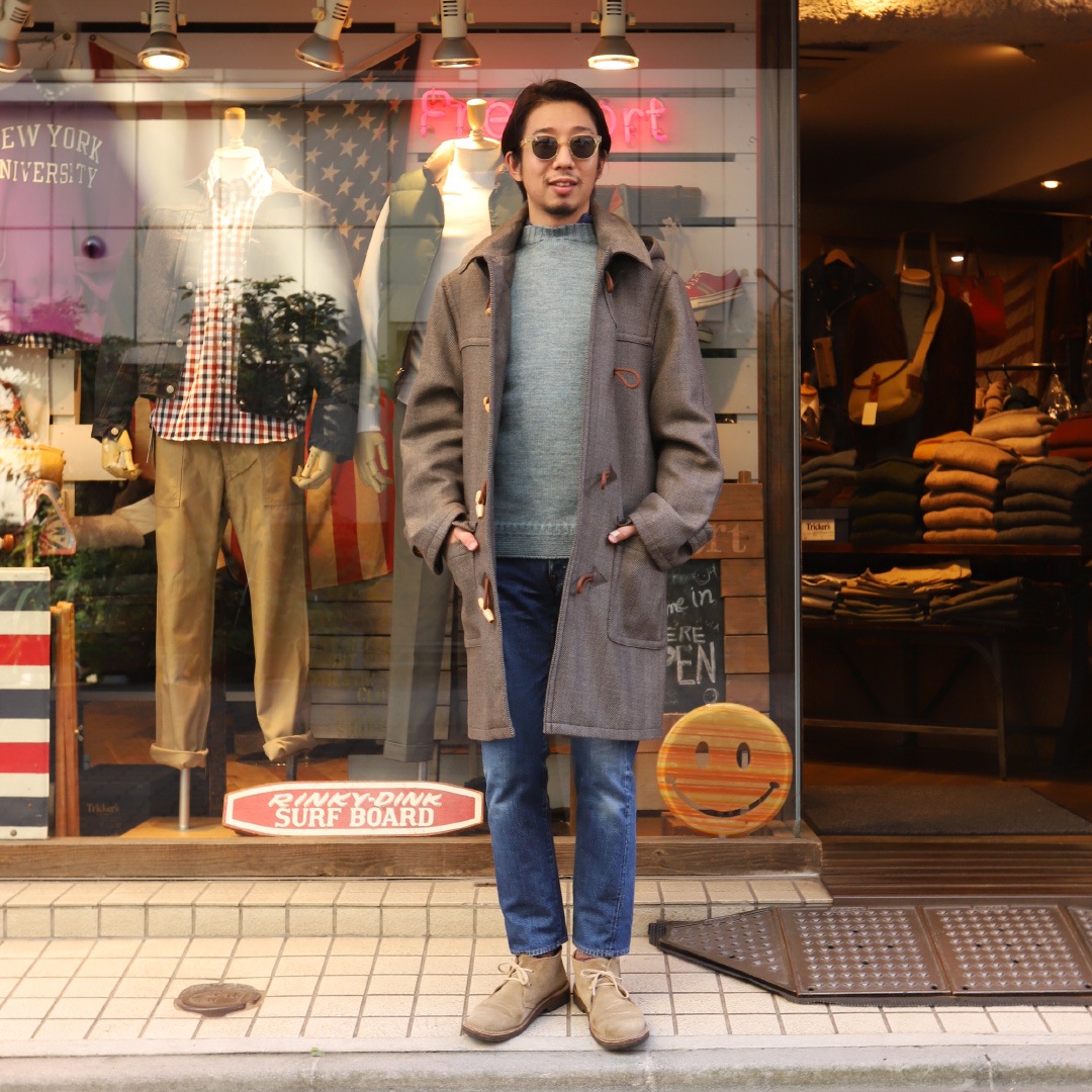 WORKERS/������� Duffle Coat Dominx Herringbone