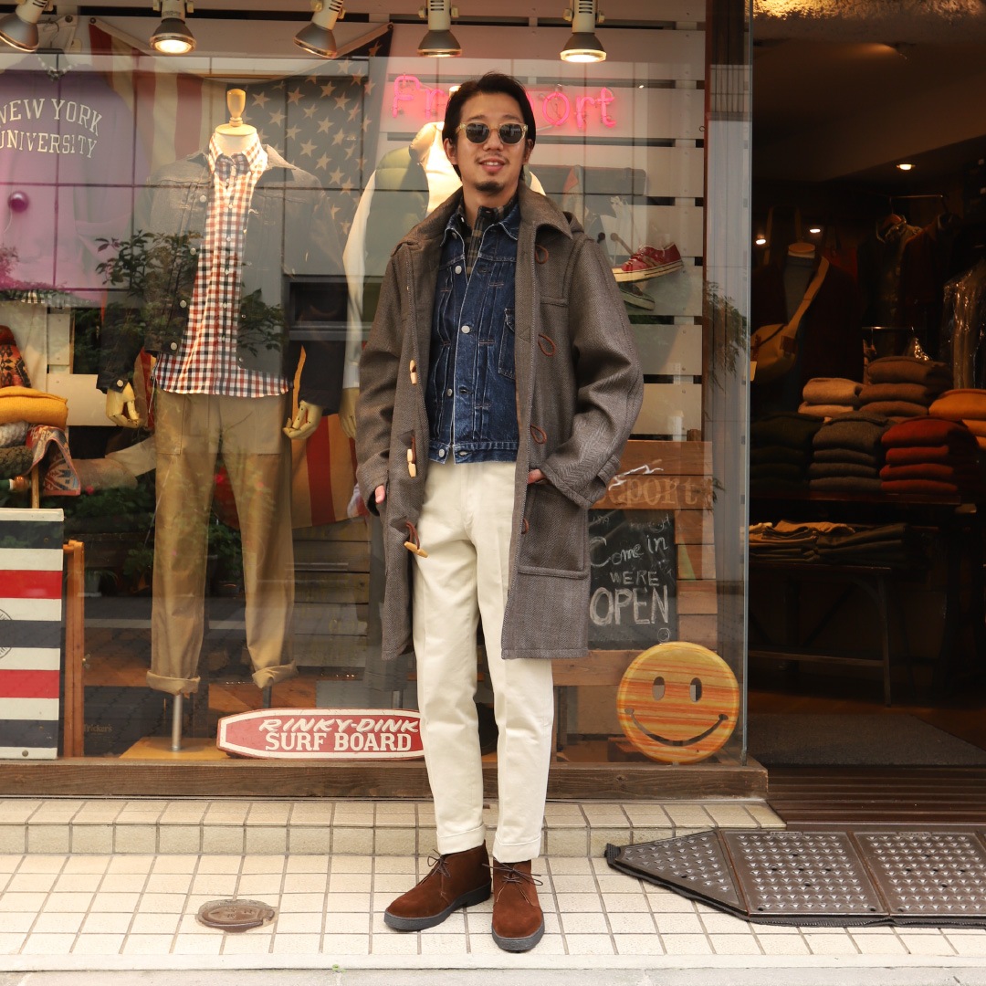 WORKERS/������� Duffle Coat Dominx Herringbone