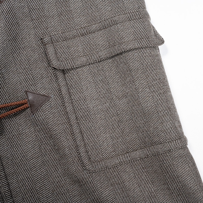 WORKERS/������� Duffle Coat Dominx Herringbone