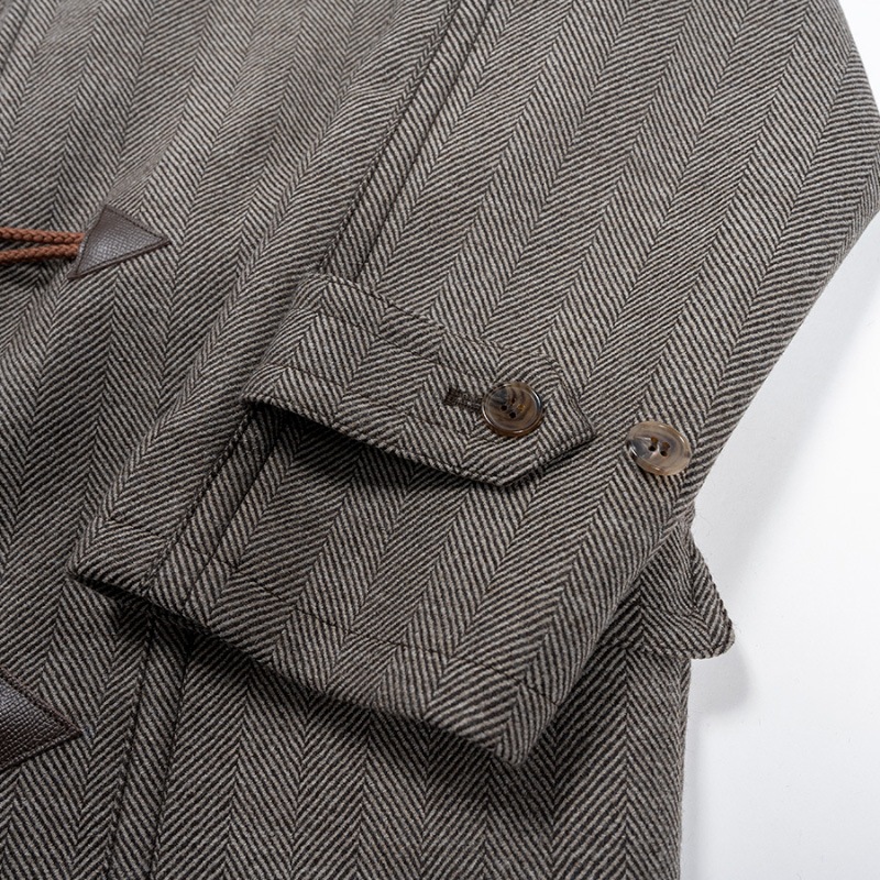 WORKERS/������� Duffle Coat Dominx Herringbone