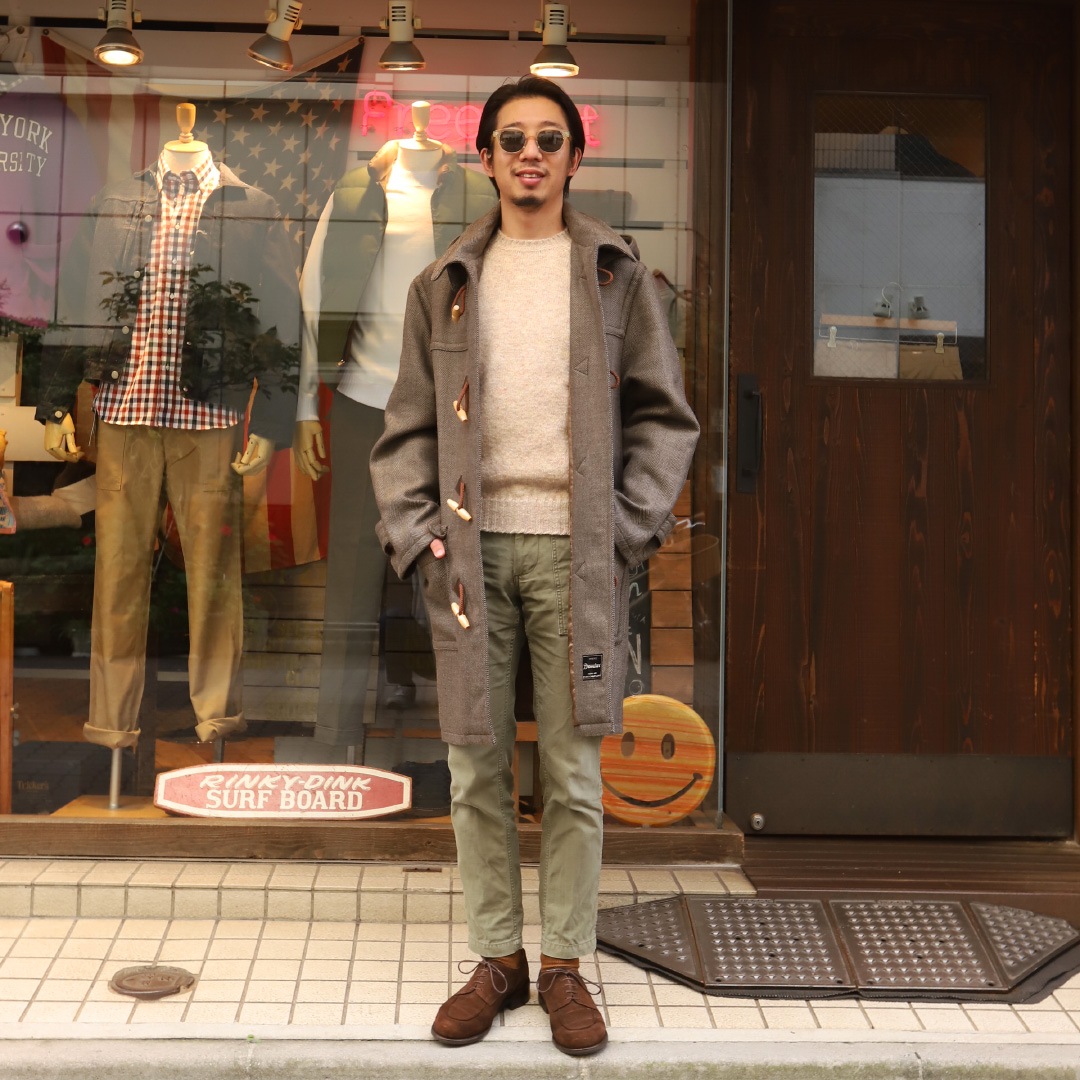 WORKERS/������� Duffle Coat Dominx Herringbone