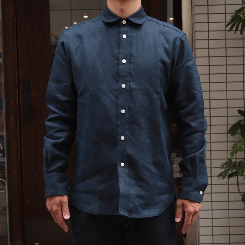 JamesMortimer Irish HeavyLinen RegularCollarShirts