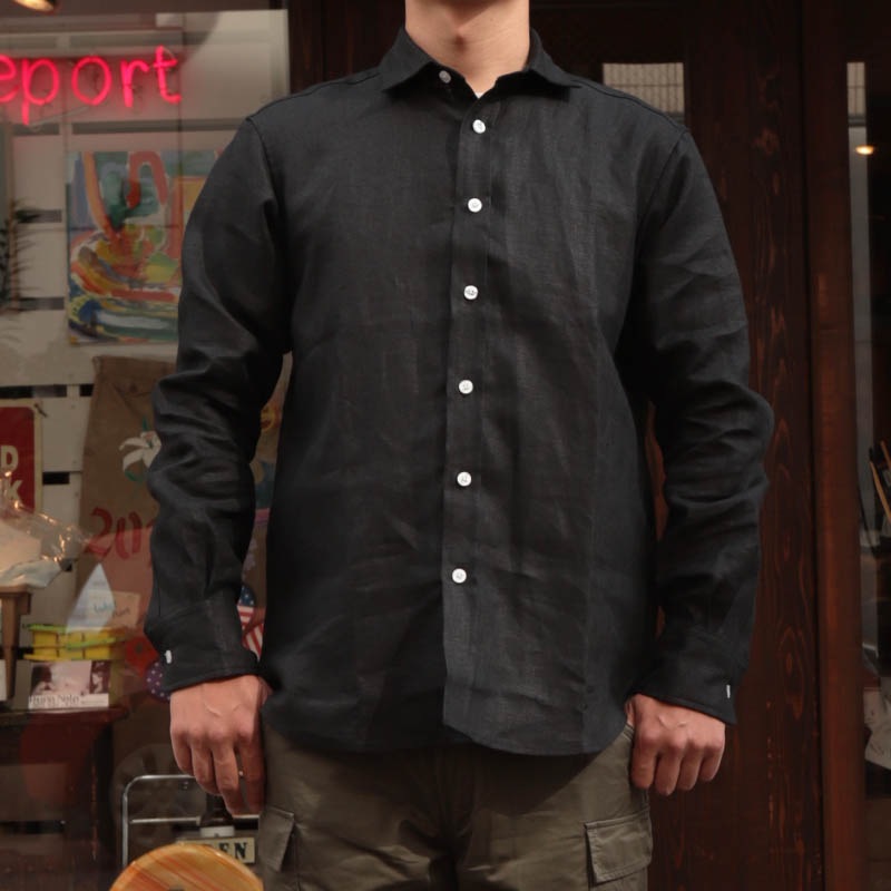 JamesMortimer Irish HeavyLinen RegularCollarShirts