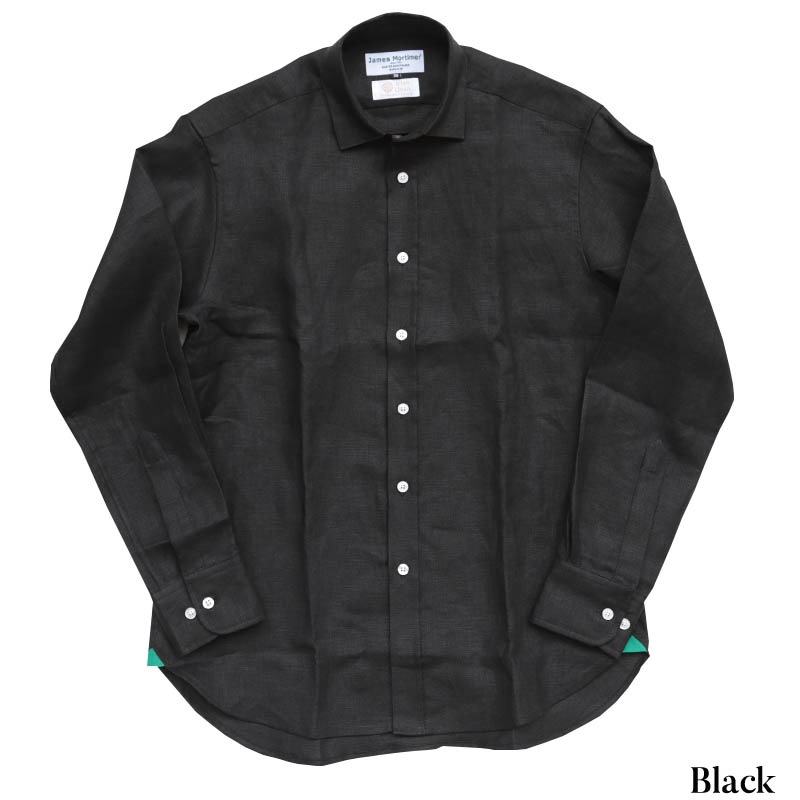 JamesMortimer Irish HeavyLinen RegularCollarShirts