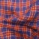 SOUTIENCOL RE-MAKE POLO -H CANCLINI LINEN ORANGE NAVY CHECK/���ƥ����󥳥� ��ᥤ���ݥ� �ϡ��ե��꡼�� 211220
