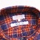SOUTIENCOL RE-MAKE POLO -H CANCLINI LINEN ORANGE NAVY CHECK/���ƥ����󥳥� ��ᥤ���ݥ� �ϡ��ե��꡼�� 211220