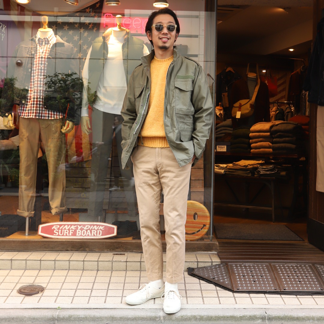 Jamieson's/ߥ CREW NECK SWETER ELBOW PATCH