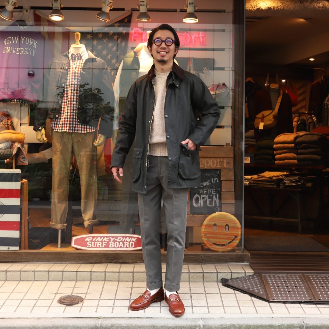 Jamieson's/ߥ CREW NECK SWETER ELBOW PATCH