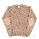Jamieson's/ߥ CREW NECK SWETER ELBOW PATCH