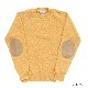 Jamieson's/ߥ CREW NECK SWETER ELBOW PATCH