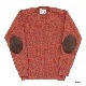 Jamieson's/ߥ CREW NECK SWETER ELBOW PATCH