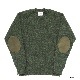 Jamieson's/ߥ CREW NECK SWETER ELBOW PATCH