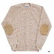 Jamieson's/ߥ CREW NECK SWETER ELBOW PATCH