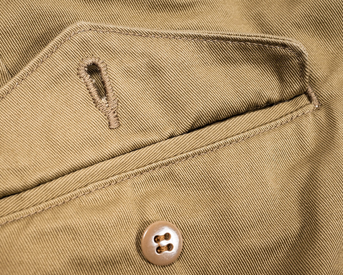 WORKERS/������� Officer Trousers Slim, Type 2, 8 oz  Light Chino