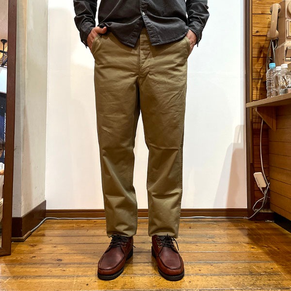 WORKERS/������� Officer Trousers Slim, Type 2, 8 oz  Light Chino