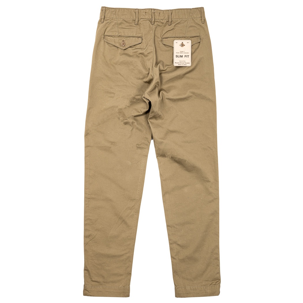 WORKERS/������� Officer Trousers Slim, Type 2, 8 oz  Light Chino
