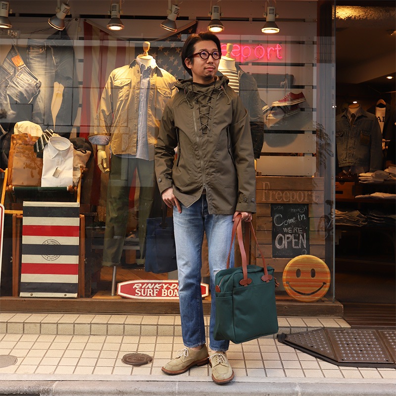 FILSON/�ե��륽�� TOTEBAG WITH ZIPPER GREEN